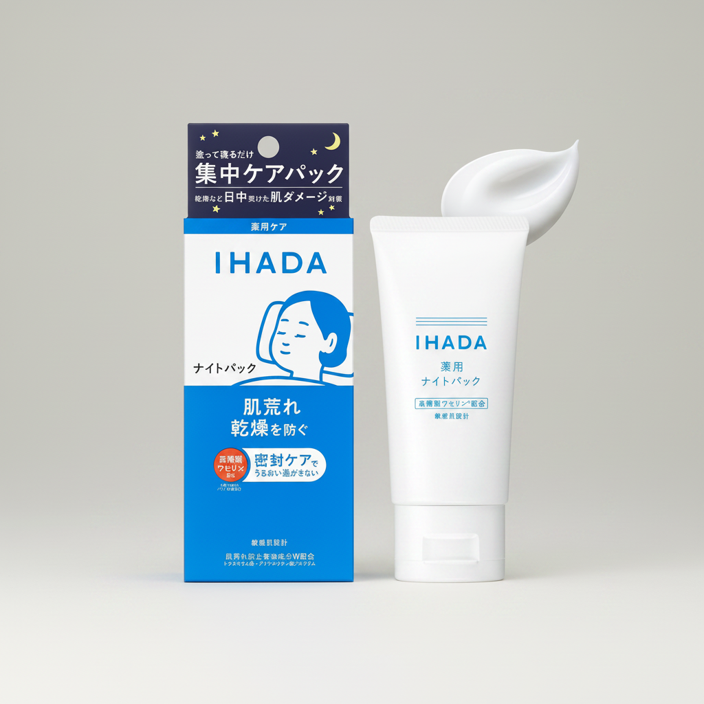 IHADA Night Pack 70g – Intensive Overnight Skin Repair Mask