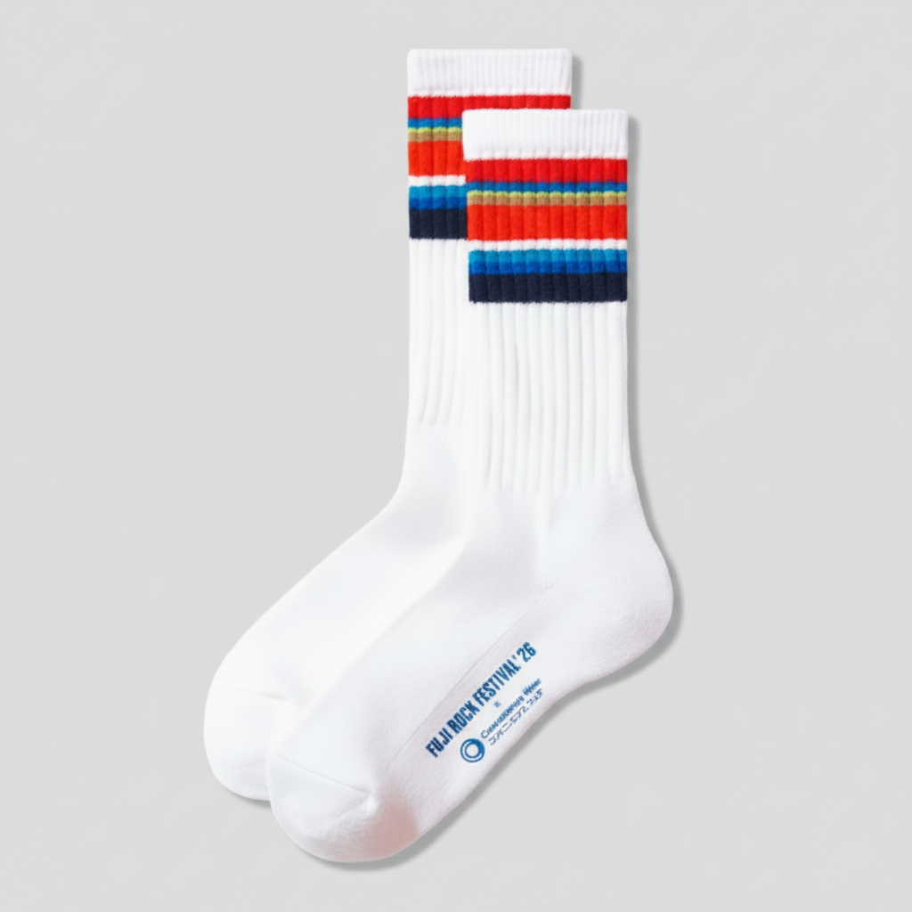 Family Mart Convenience Wear x Fuji Rock Festival 2026 Socks - White