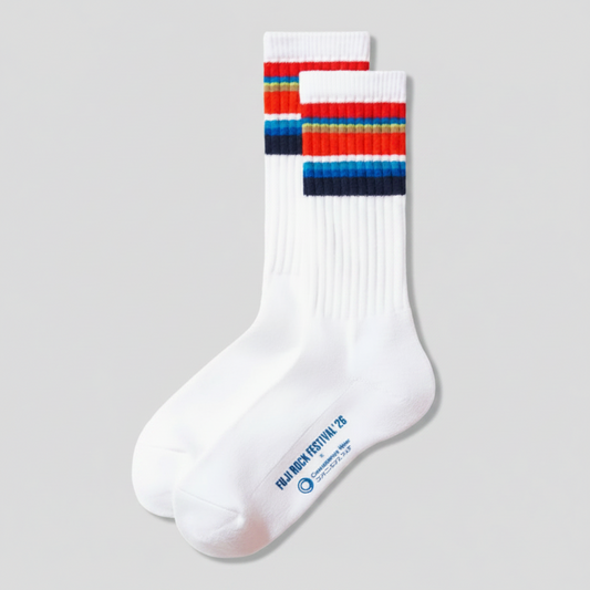 Family Mart Convenience Wear x Fuji Rock Festival 2026 Socks - White