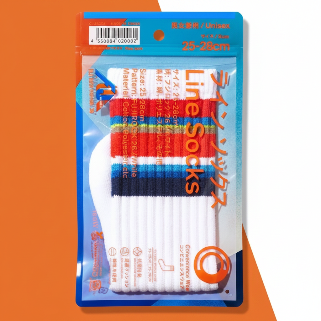 Family Mart Convenience Wear x Fuji Rock Festival 2026 Socks - White
