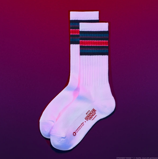 FamilyMart x Stranger Things Convenience Wear Line Socks - White