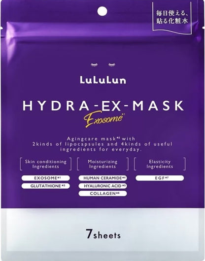 LuLuLun Hydra EX Mask – 7 Sheets Exosome Anti-Ageing Face Pack Sheet Mask