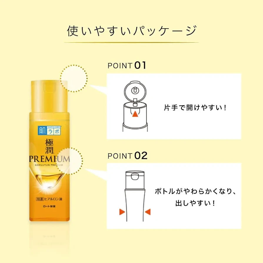 Hada Labo Gokujyun Premium Super Hyaluronic Milky Lotion — 140ml Refill
