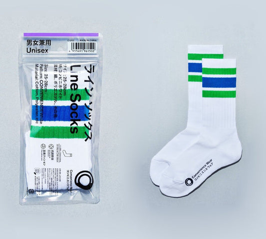 Family Mart Convenience Wear Line Socks - Original White