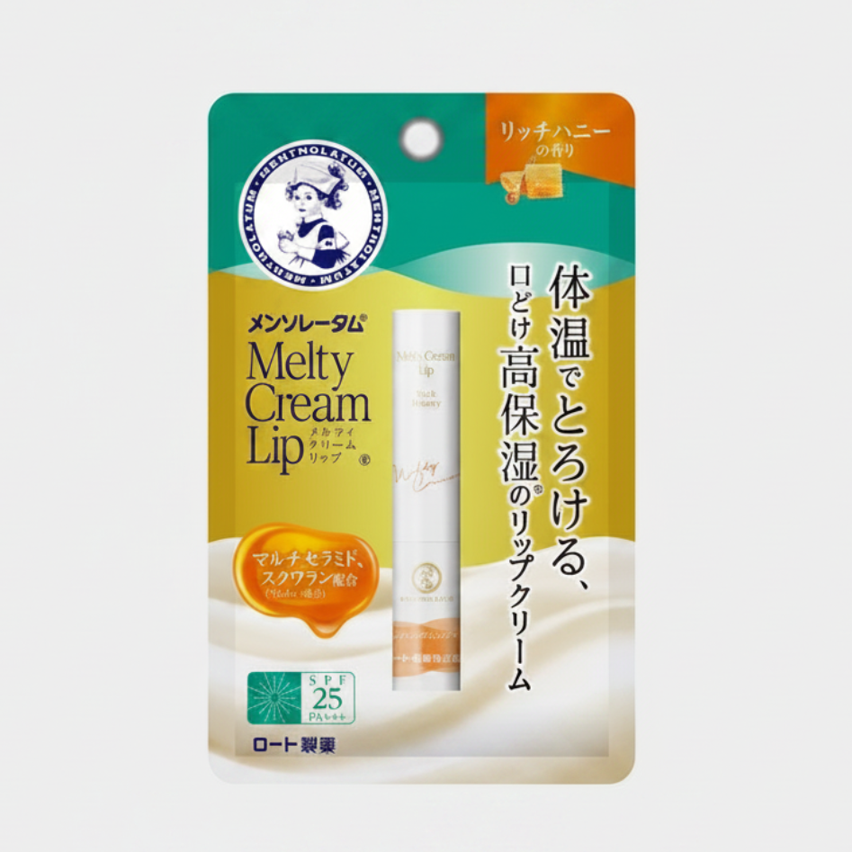 ROHTO Mentholatum Melty Cream Lip Balm Rich Honey SPF25 PA+++ Moisturizing