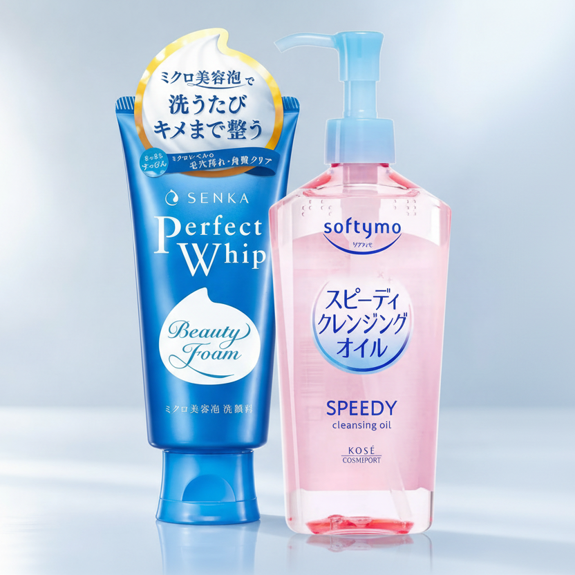Senka Perfect Whip & Softymo Cleansing Oil